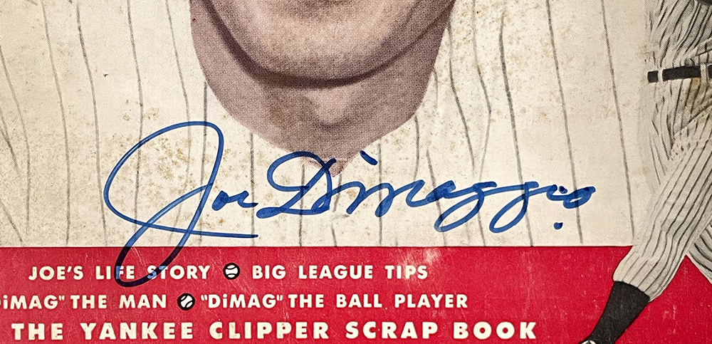 Joe DiMaggio Signed "The Thrilling Story Of Joe DiMaggio" Softcover Book (JSA) at PristineAuction.com Joe DiMaggio Signed "The Thrilling Story Of Joe DiMaggio" Softcover Book (JSA) at PristineAuction.com