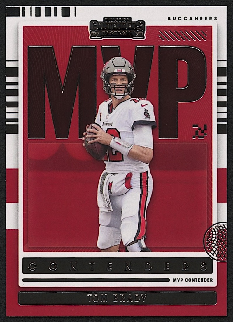 Tom Brady 2021 Panini Contenders MVP Contenders Emerald #MVP-TBR at PristineAuction.com Tom Brady 2021 Panini Contenders MVP Contenders Emerald #MVP-TBR at PristineAuction.com