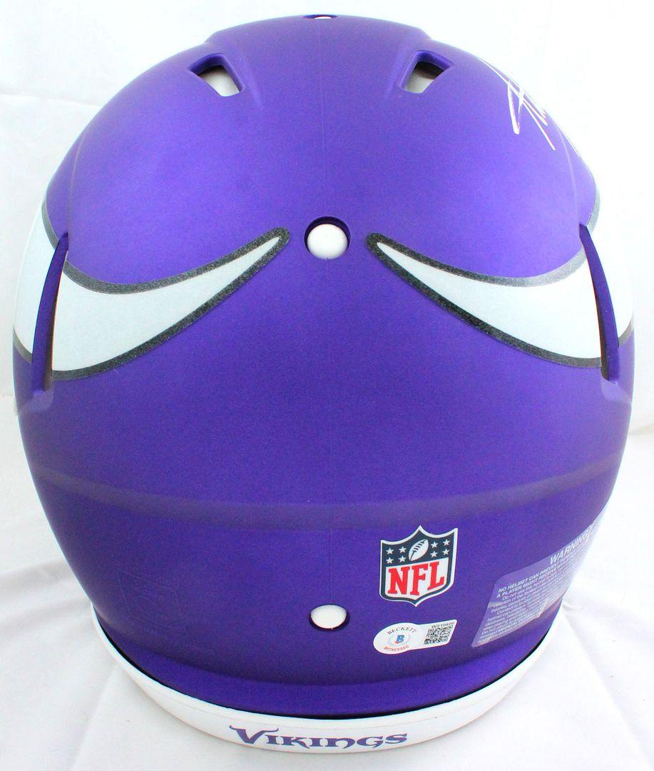 Adrian Peterson Signed Vikings Full-Size Authentic On-Field Speed Helmet (Beckett) at PristineAuction.com Adrian Peterson Signed Vikings Full-Size Authentic On-Field Speed Helmet (Beckett) at PristineAuction.com