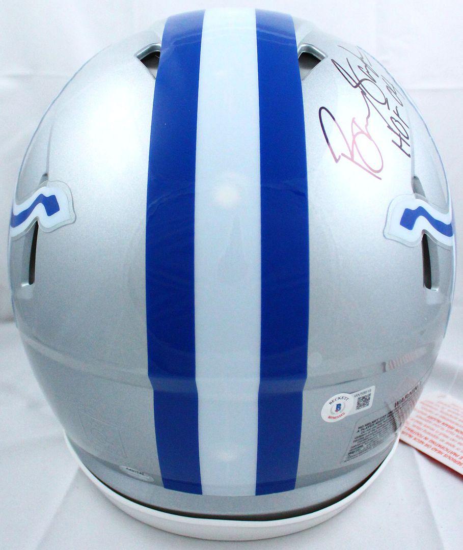 Barry Sanders Signed Lions Full-Size Authentic On-Field Speed Helmet Inscribed "HOF 04" (Beckett & Schwartz) at PristineAuction.com Barry Sanders Signed Lions Full-Size Authentic On-Field Speed Helmet Inscribed "HOF 04" (Beckett & Schwartz) at PristineAuction.com