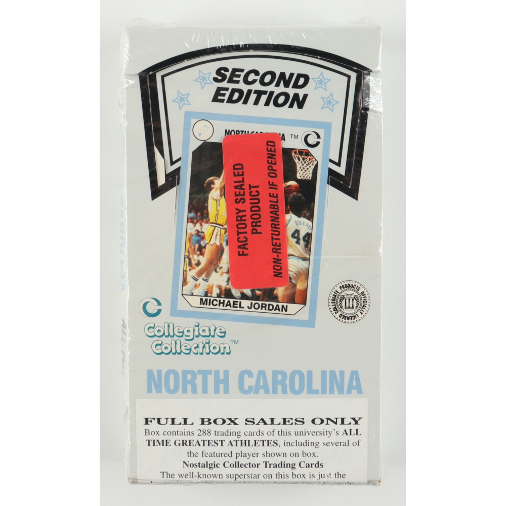 1990 North Carolina Tar Heels Collegiate Collection 2nd Edition Wax Box