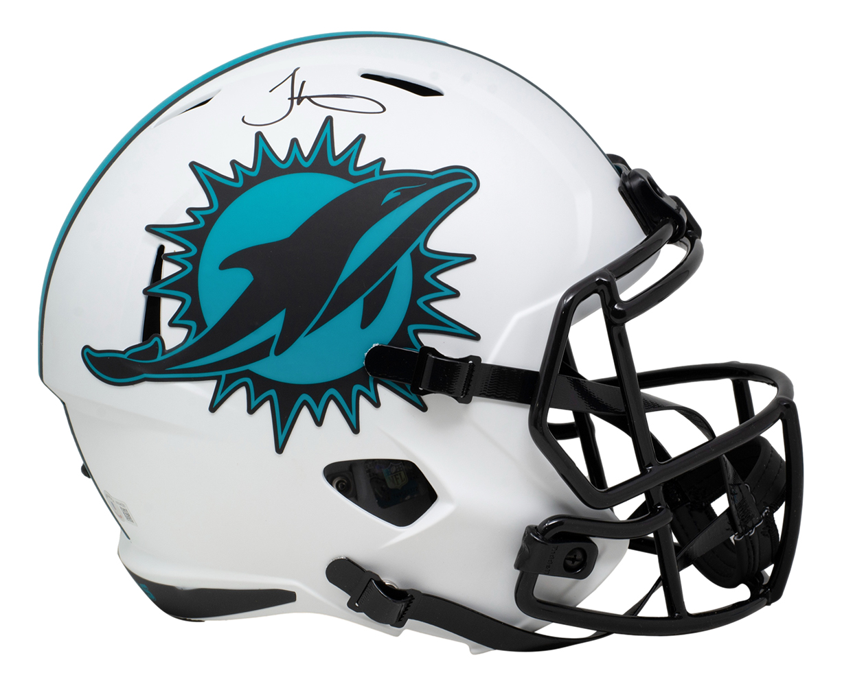 Tyreek Hill Signed Dolphins Full-Size Lunar Eclipse Alternate Speed Helmet with Display Case (Beckett) at PristineAuction.com Tyreek Hill Signed Dolphins Full-Size Lunar Eclipse Alternate Speed Helmet with Display Case (Beckett) at PristineAuction.com