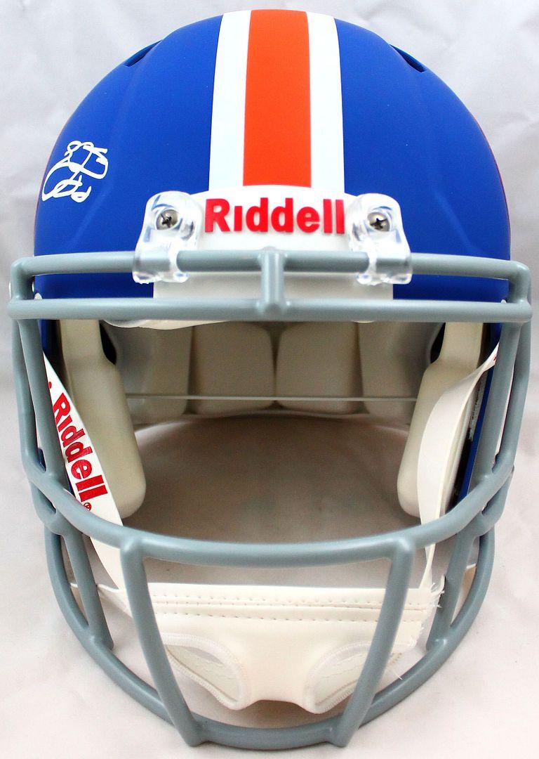 Emmitt Smith Signed Florida Gators Full-Size Authentic On-Field Matte Blue Throwback Speed Helmet (Beckett & Prova) at PristineAuction.com Emmitt Smith Signed Florida Gators Full-Size Authentic On-Field Matte Blue Throwback Speed Helmet (Beckett & Prova) at PristineAuction.com
