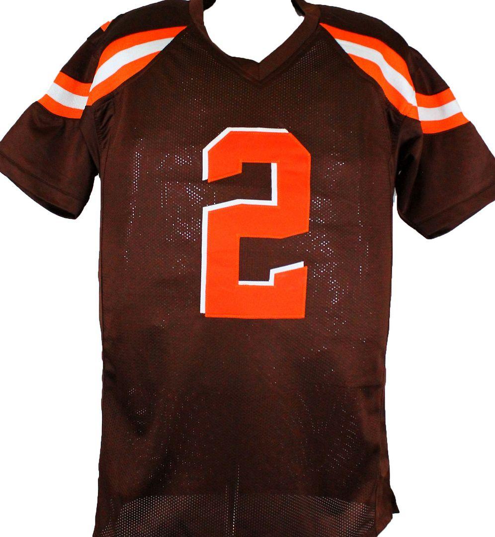Johnny Manziel Signed Jersey Inscribed "2014 1st Rd Pick" & "Money Manziel" (Beckett) at PristineAuction.com Johnny Manziel Signed Jersey Inscribed "2014 1st Rd Pick" & "Money Manziel" (Beckett) at PristineAuction.com