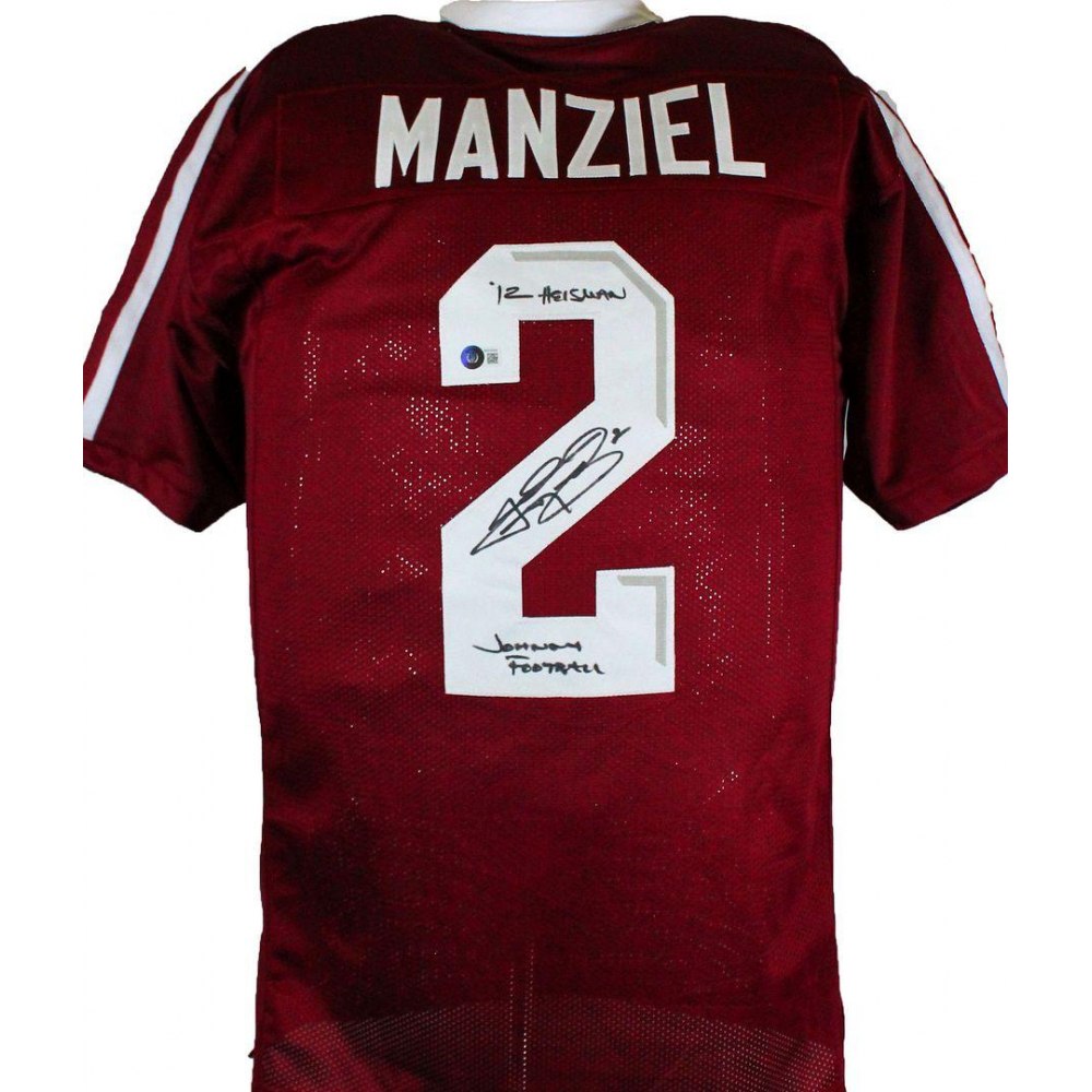 Johnny Manziel Signed Jersey Inscribed \, image size:1000x1000