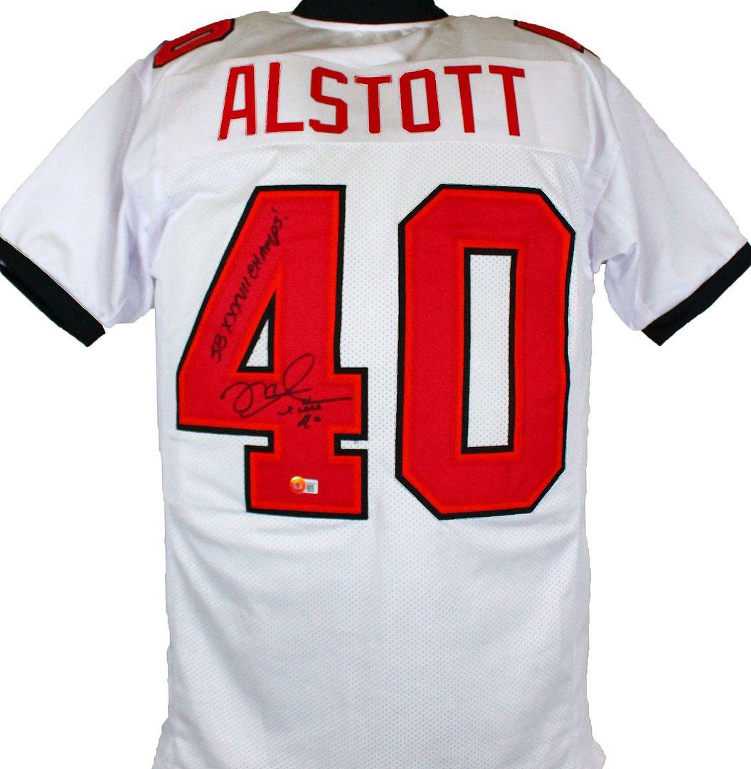 Mike Alstott Signed Jersey Inscribed "SB XXXVII Champs!" (Beckett) at PristineAuction.com Mike Alstott Signed Jersey Inscribed "SB XXXVII Champs!" (Beckett) at PristineAuction.com