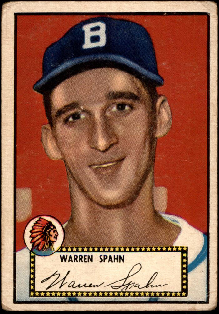 Warren Spahn 1952 Topps #33 at PristineAuction.com Warren Spahn 1952 Topps #33 at PristineAuction.com