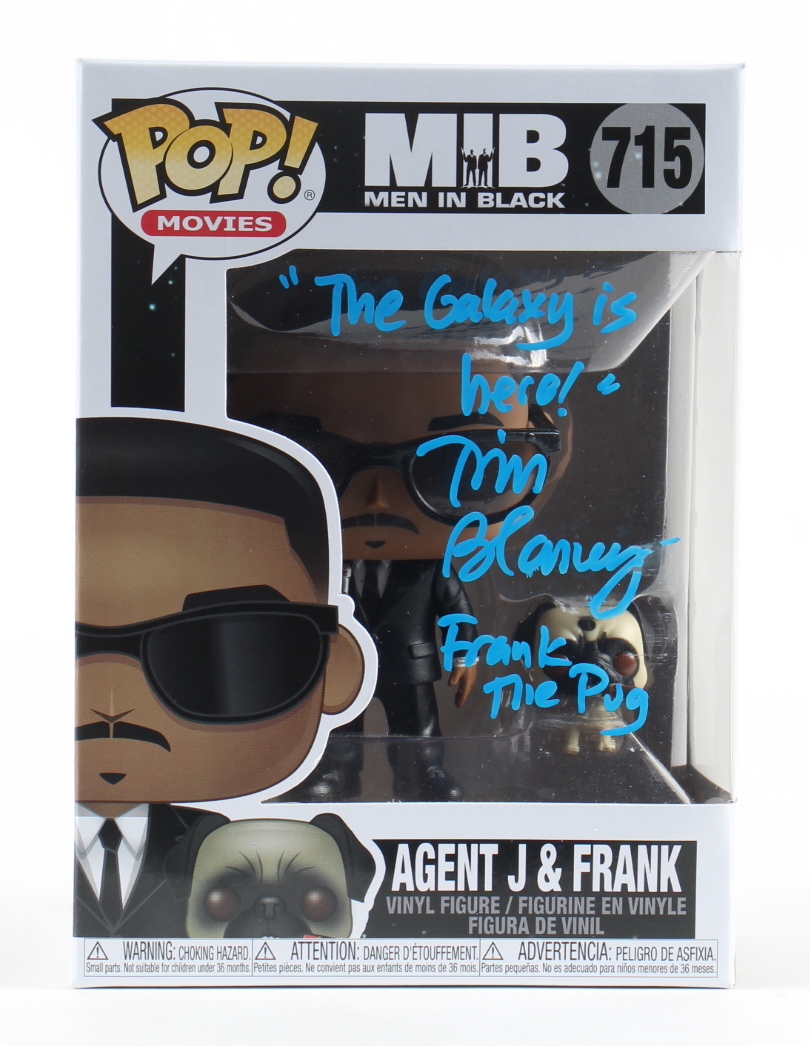 Tim Blaney Signed "MIB" #715 Agent J & Frank Funko Pop! Vinyl Figure Inscribed "The Galaxy is here!" & "Frank the Pug" AutographCOA) at PristineAuction.com Tim Blaney Signed "MIB" #715 Agent J & Frank Funko Pop! Vinyl Figure Inscribed "The Galaxy is here!" & "Frank the Pug" AutographCOA) at PristineAuction.com