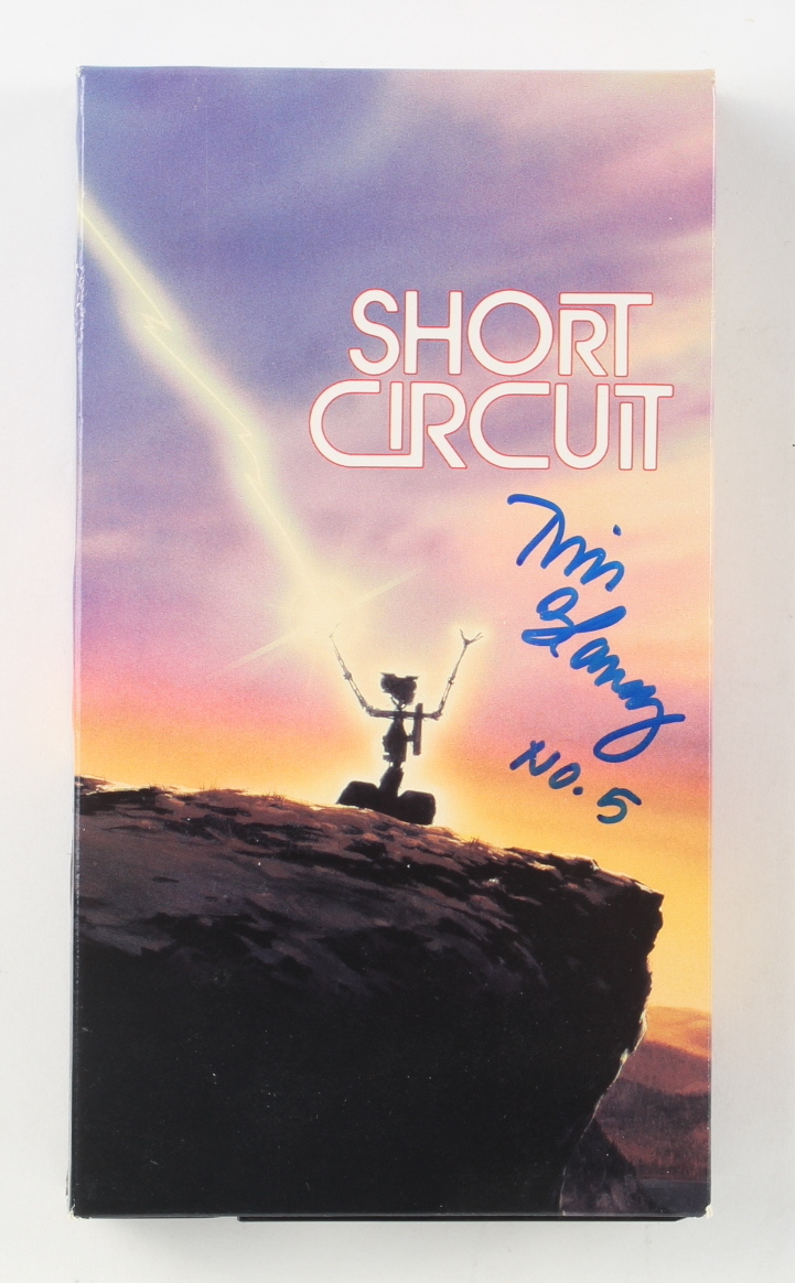 Tim Blaney Signed "Short Circuit" VHS Tape with Original Packaging Inscribed "No. 5" (AutographCOA) at PristineAuction.com Tim Blaney Signed "Short Circuit" VHS Tape with Original Packaging Inscribed "No. 5" (AutographCOA) at PristineAuction.com