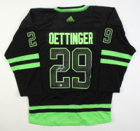 Jake Oettinger Signed Stars Adidas Authentic Jersey (Beckett) at PristineAuction.com