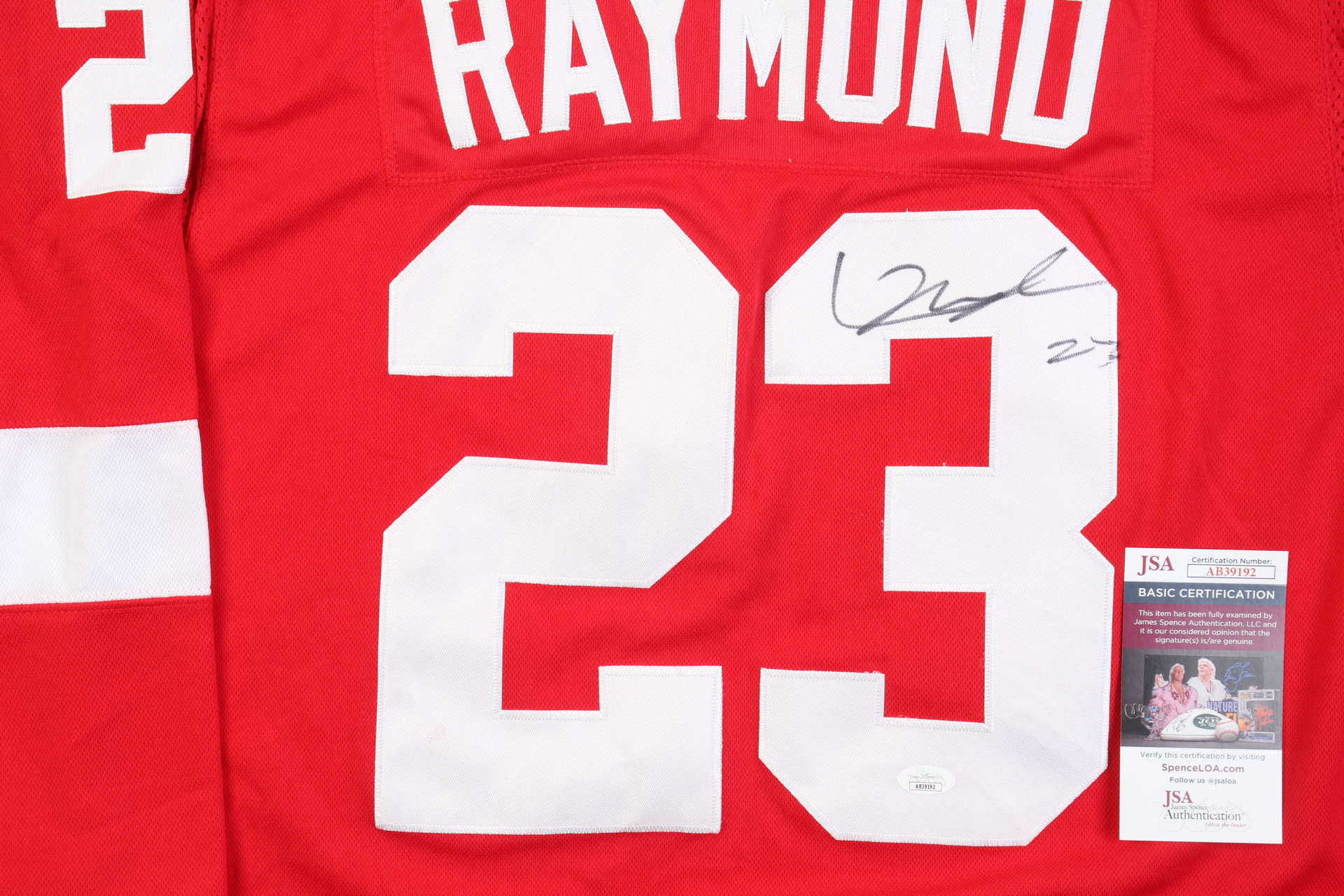 Lucas Raymond Signed Jersey (JSA) at PristineAuction.com Lucas Raymond Signed Jersey (JSA) at PristineAuction.com