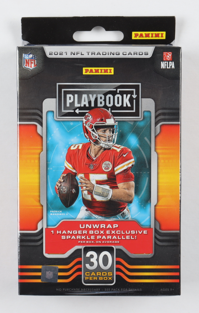 2021 Panini Playbook Football Hanger Box with (30) Cards Pristine Auction