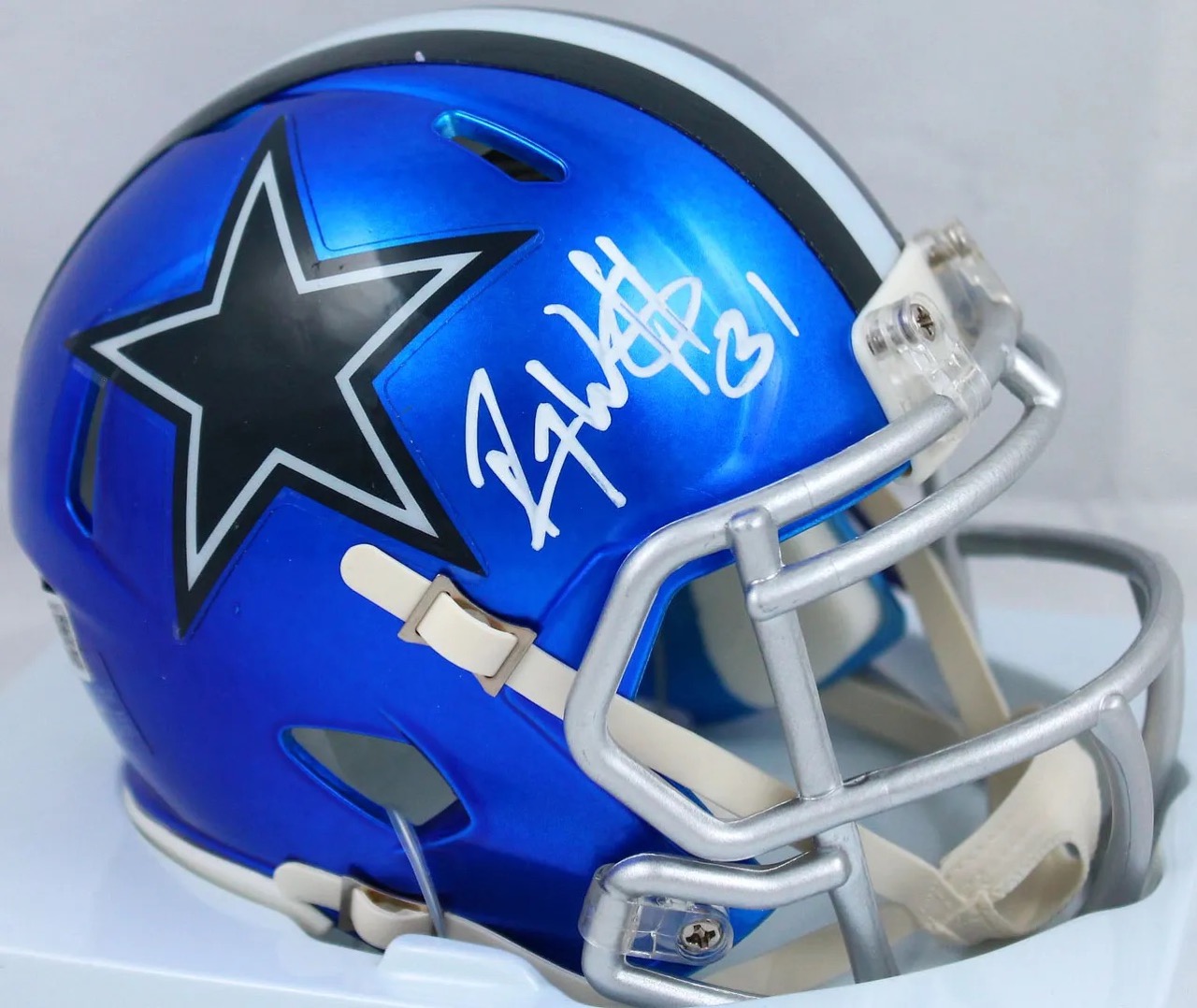 Roy Williams Signed Cowboys Flash Alternate Speed Mini Helmet (Beckett) at PristineAuction.com Roy Williams Signed Cowboys Flash Alternate Speed Mini Helmet (Beckett) at PristineAuction.com