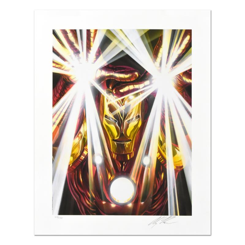 "Iron Man Visions" LE 18x22 Giclee on Paper by Alex Ross (Artova) at PristineAuction.com "Iron Man Visions" LE 18x22 Giclee on Paper by Alex Ross (Artova) at PristineAuction.com