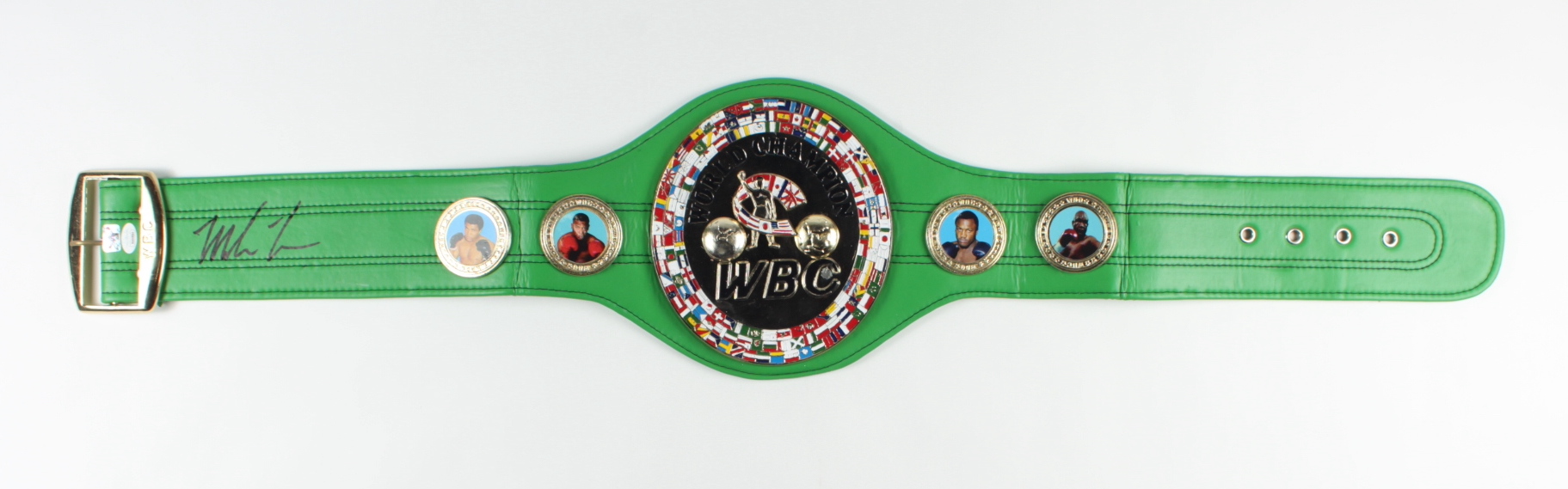 Mike Tyson Signed WBC World Champion Replica Boxing Belt (JSA & Tyson) at PristineAuction.com Mike Tyson Signed WBC World Champion Replica Boxing Belt (JSA & Tyson) at PristineAuction.com