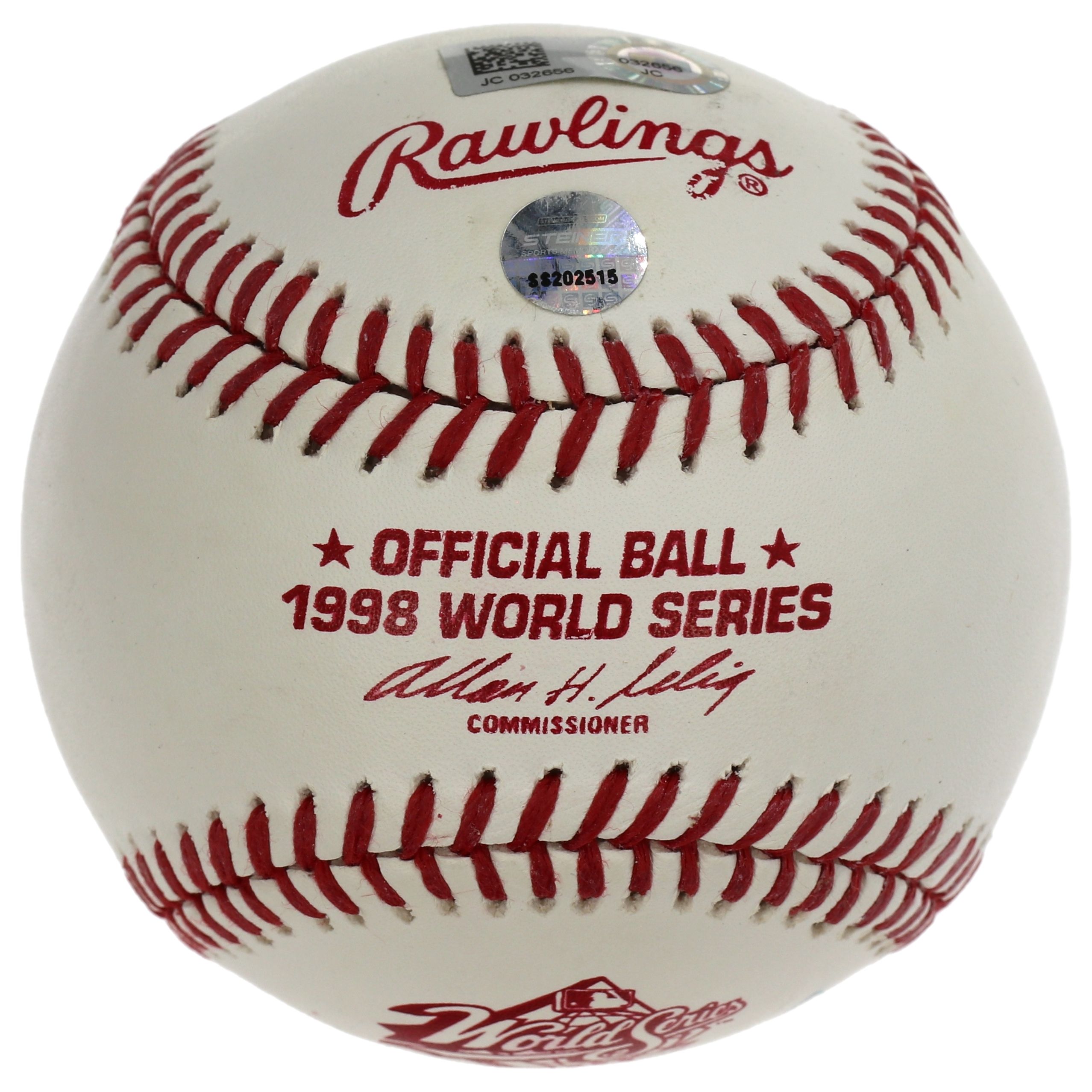 Derek Jeter Signed 1998 World Series Baseball (MLB & Steiner) at PristineAuction.com Derek Jeter Signed 1998 World Series Baseball (MLB & Steiner) at PristineAuction.com