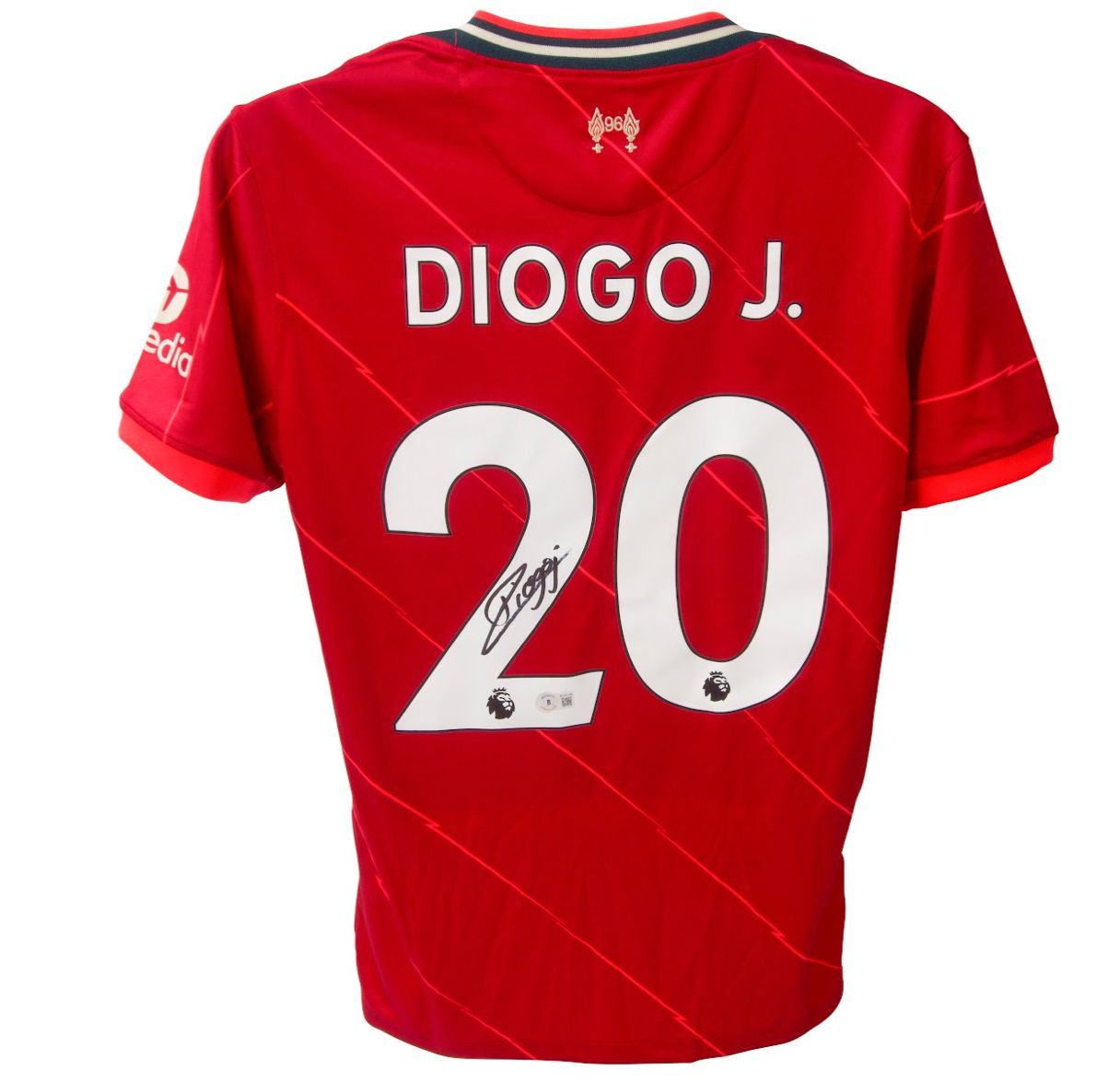 Diogo Jota Signed Liverpool Jersey (Beckett) at PristineAuction.com Diogo Jota Signed Liverpool Jersey (Beckett) at PristineAuction.com