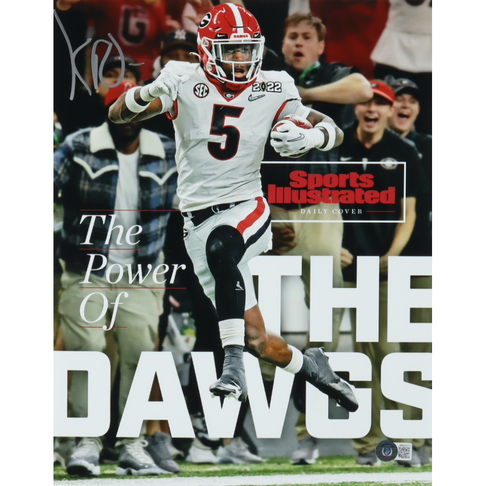 Kelee Ringo Signed Georgia Bulldogs 11x14 Photo (Beckett) | Pristine ...