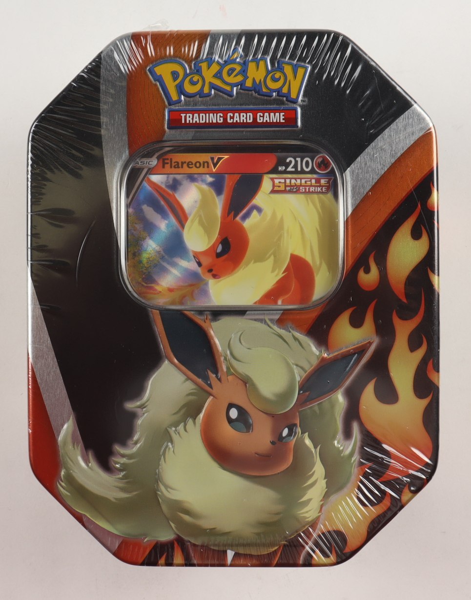 Pokemon TCG: Eevee Evolutions Tin - Flareon V at PristineAuction.com Pokemon TCG: Eevee Evolutions Tin - Flareon V at PristineAuction.com