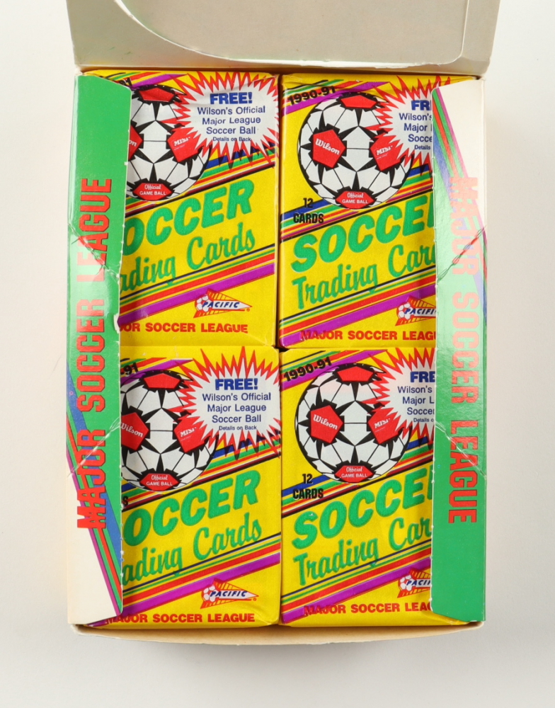 1990/91 Pacific Major League Soccer Wax Box with (36) Packs Pristine
