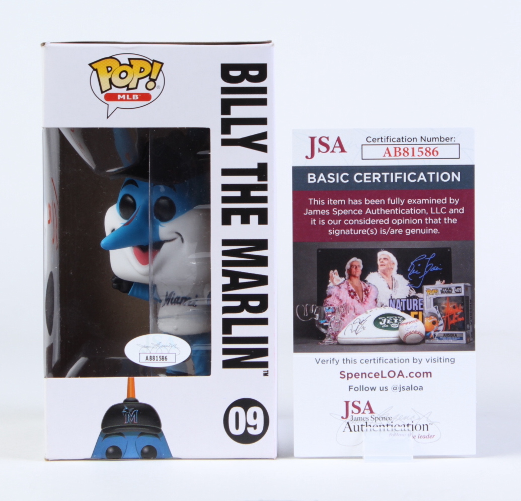 Jorge Soler Signed Marlins #09 Billy the Marlin Funko Pop! Vinyl Figure (JSA) at PristineAuction.com Jorge Soler Signed Marlins #09 Billy the Marlin Funko Pop! Vinyl Figure (JSA) at PristineAuction.com