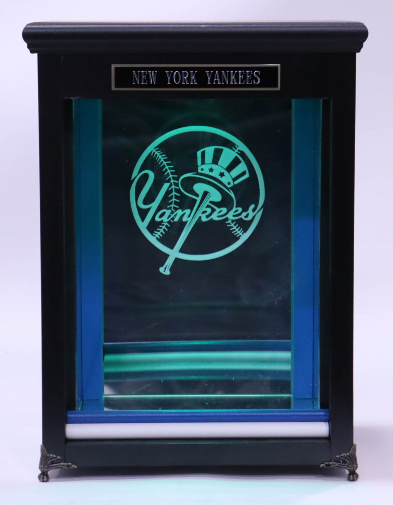 Yankees 8x10x14 Wooden Baseball Display Case Pristine Auction
