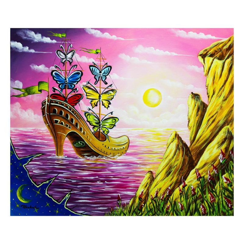 Eugene Poliarush Signed "Unique Sailboat" 20x24 Original Oil Painting on Canvas (PA) at PristineAuction.com Eugene Poliarush Signed "Unique Sailboat" 20x24 Original Oil Painting on Canvas (PA) at PristineAuction.com