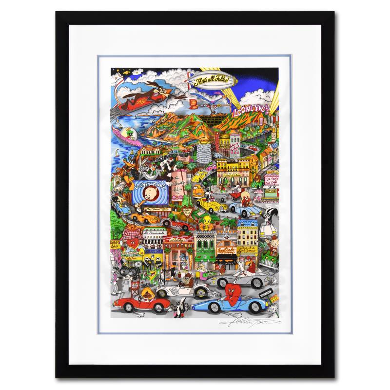 Charles Fazzino Signed "Ghosts Goodtimes" LE 24.5x32.5 Custom Framed 3D Silk Screen (PA) at PristineAuction.com Charles Fazzino Signed "Ghosts Goodtimes" LE 24.5x32.5 Custom Framed 3D Silk Screen (PA) at PristineAuction.com