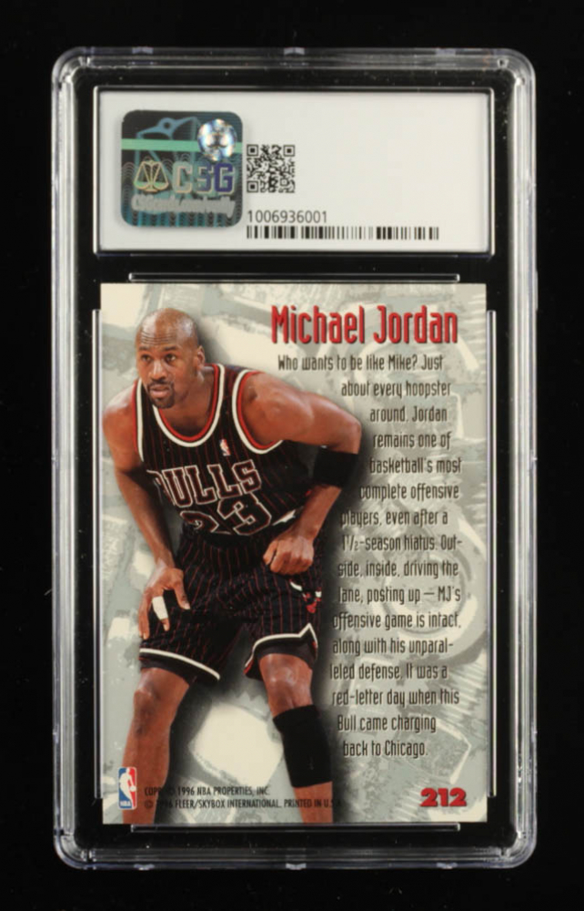 Michael Jordan 199596 Metal 212 Nuts & Bolts (CSG 9) Pristine Auction