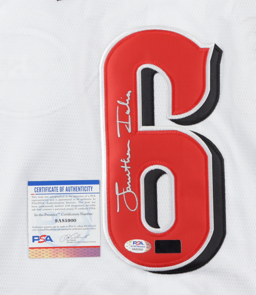 Jonathan India Signed Jersey (PSA) at PristineAuction.com Jonathan India Signed Jersey (PSA) at PristineAuction.com