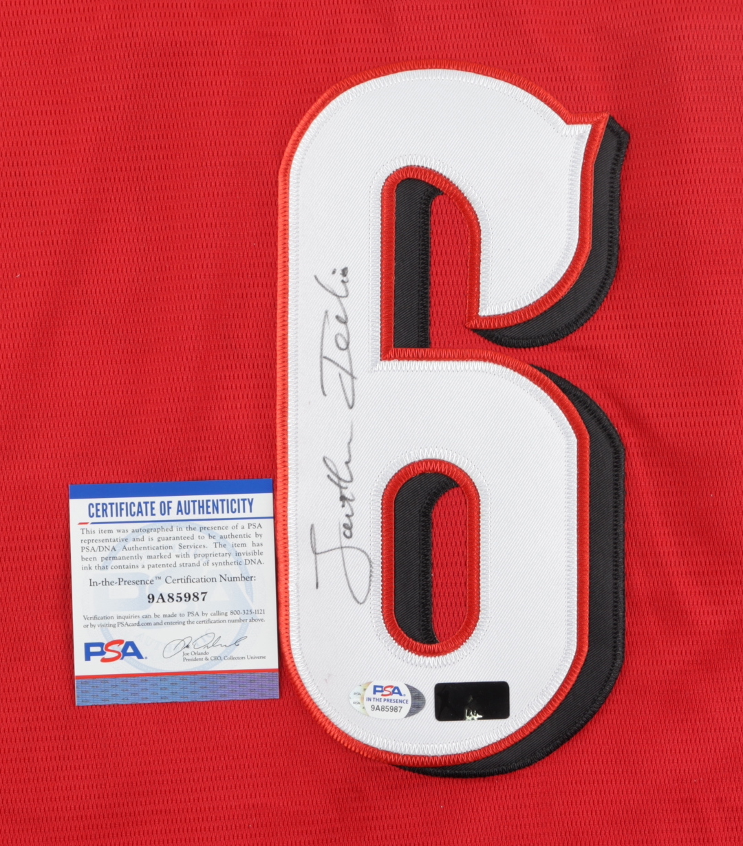 Jonathan India Signed Jersey (PSA) at PristineAuction.com Jonathan India Signed Jersey (PSA) at PristineAuction.com