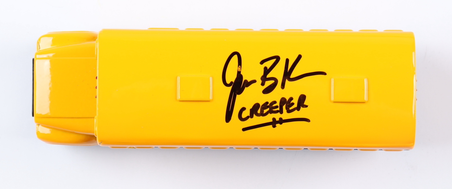 Jonathan Breck Signed "Jeepers Creepers" Mini Replica School Bus Inscribed "Creeper" (JSA) at PristineAuction.com Jonathan Breck Signed "Jeepers Creepers" Mini Replica School Bus Inscribed "Creeper" (JSA) at PristineAuction.com