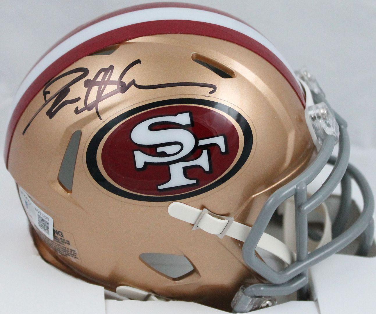 Deion Sanders Signed 49ers Speed Mini Helmet (Beckett) at PristineAuction.com Deion Sanders Signed 49ers Speed Mini Helmet (Beckett) at PristineAuction.com