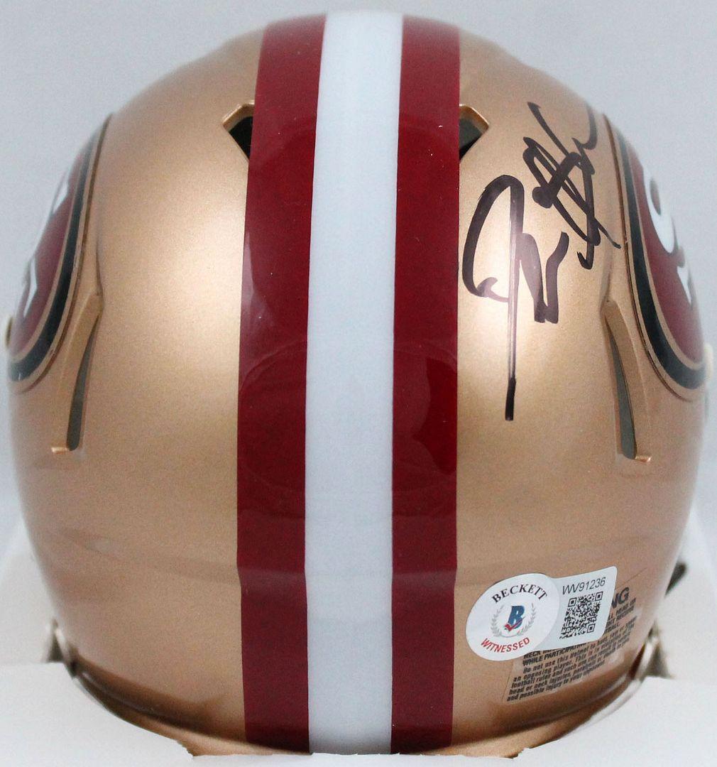 Deion Sanders Signed 49ers Speed Mini Helmet (Beckett) at PristineAuction.com Deion Sanders Signed 49ers Speed Mini Helmet (Beckett) at PristineAuction.com