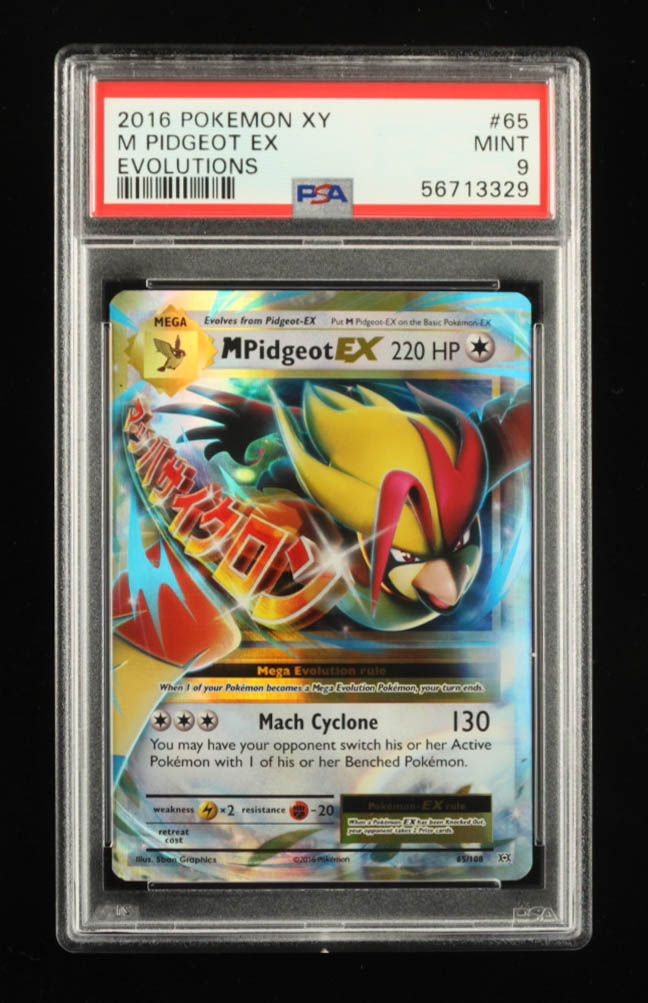 Mega Pidgeot EX 2016 Pokemon Evolutions #65 Holo (PSA 9) at PristineAuction.com Mega Pidgeot EX 2016 Pokemon Evolutions #65 Holo (PSA 9) at PristineAuction.com
