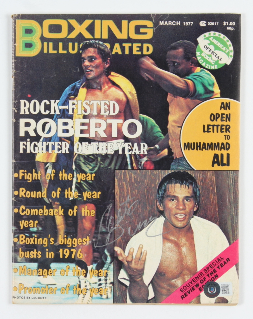 Roberto Duran Signed 1977 Boxing Illustrated Magazine (Beckett) at PristineAuction.com Roberto Duran Signed 1977 Boxing Illustrated Magazine (Beckett) at PristineAuction.com