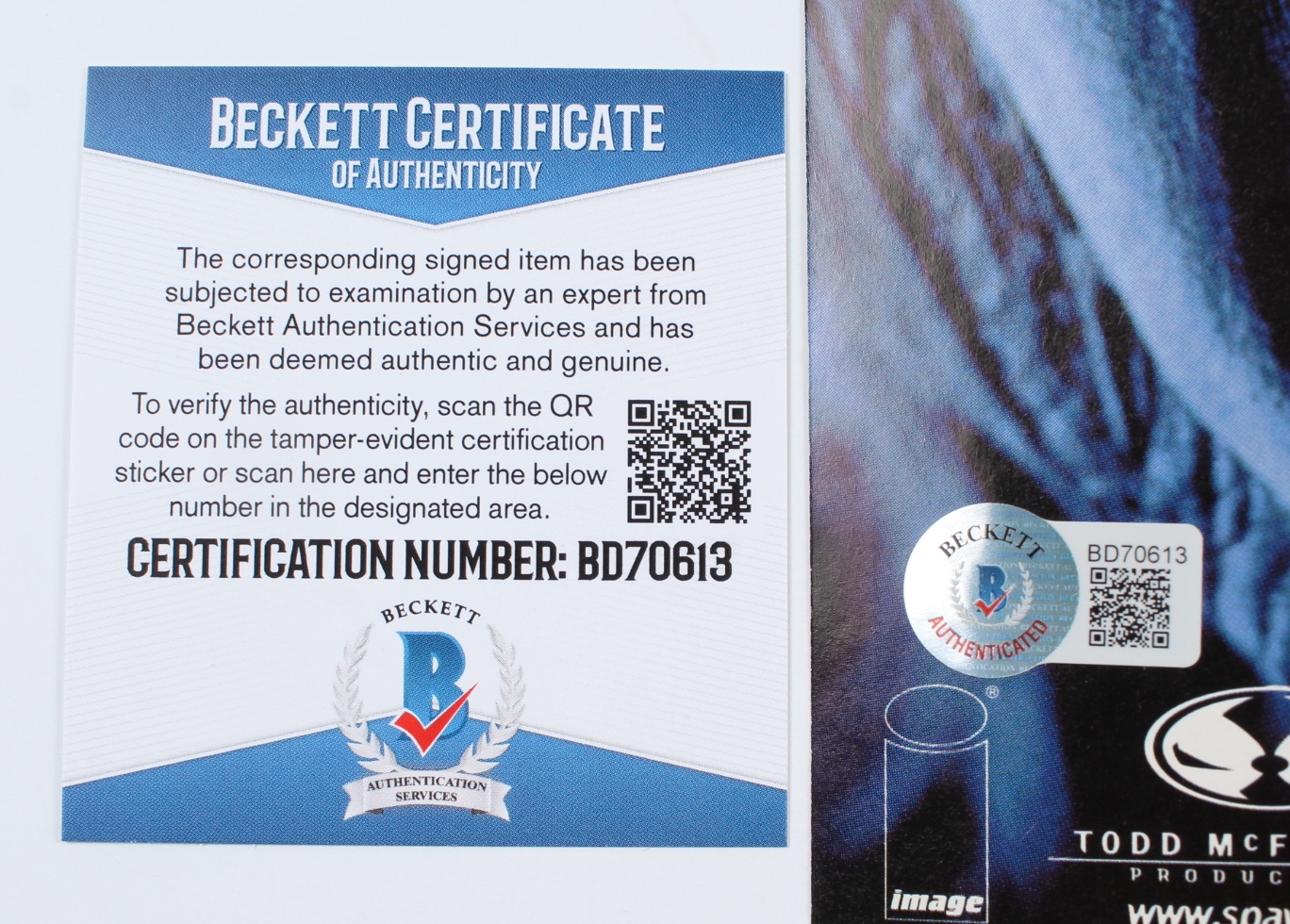 Todd McFarlane Signed 1997 "Spawn" Issue #63 Image Comic Book Inscribed "Al Simmons-Spawn" (Beckett) at PristineAuction.com Todd McFarlane Signed 1997 "Spawn" Issue #63 Image Comic Book Inscribed "Al Simmons-Spawn" (Beckett) at PristineAuction.com