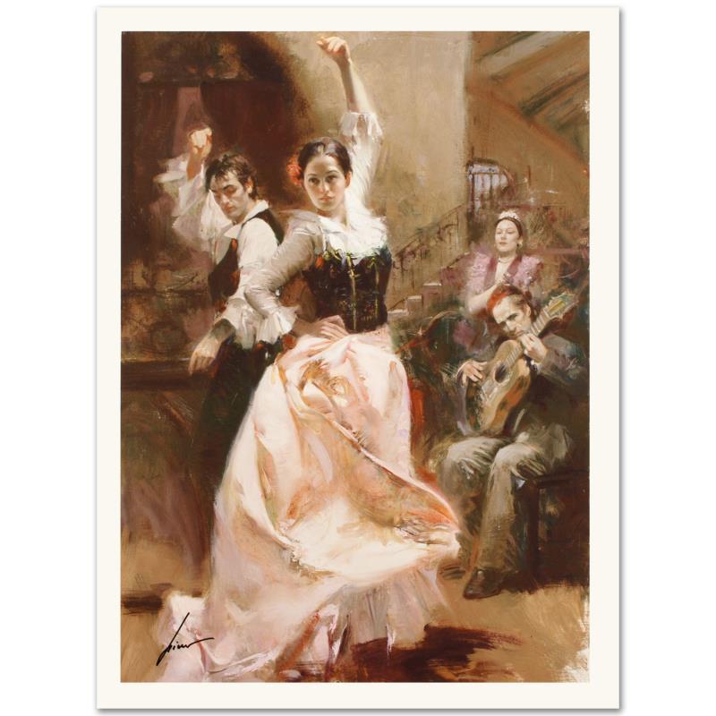 "Dancing In Barcelona" LE 20x14 Giclee on Canvas by Pino (PA) at PristineAuction.com "Dancing In Barcelona" LE 20x14 Giclee on Canvas by Pino (PA) at PristineAuction.com