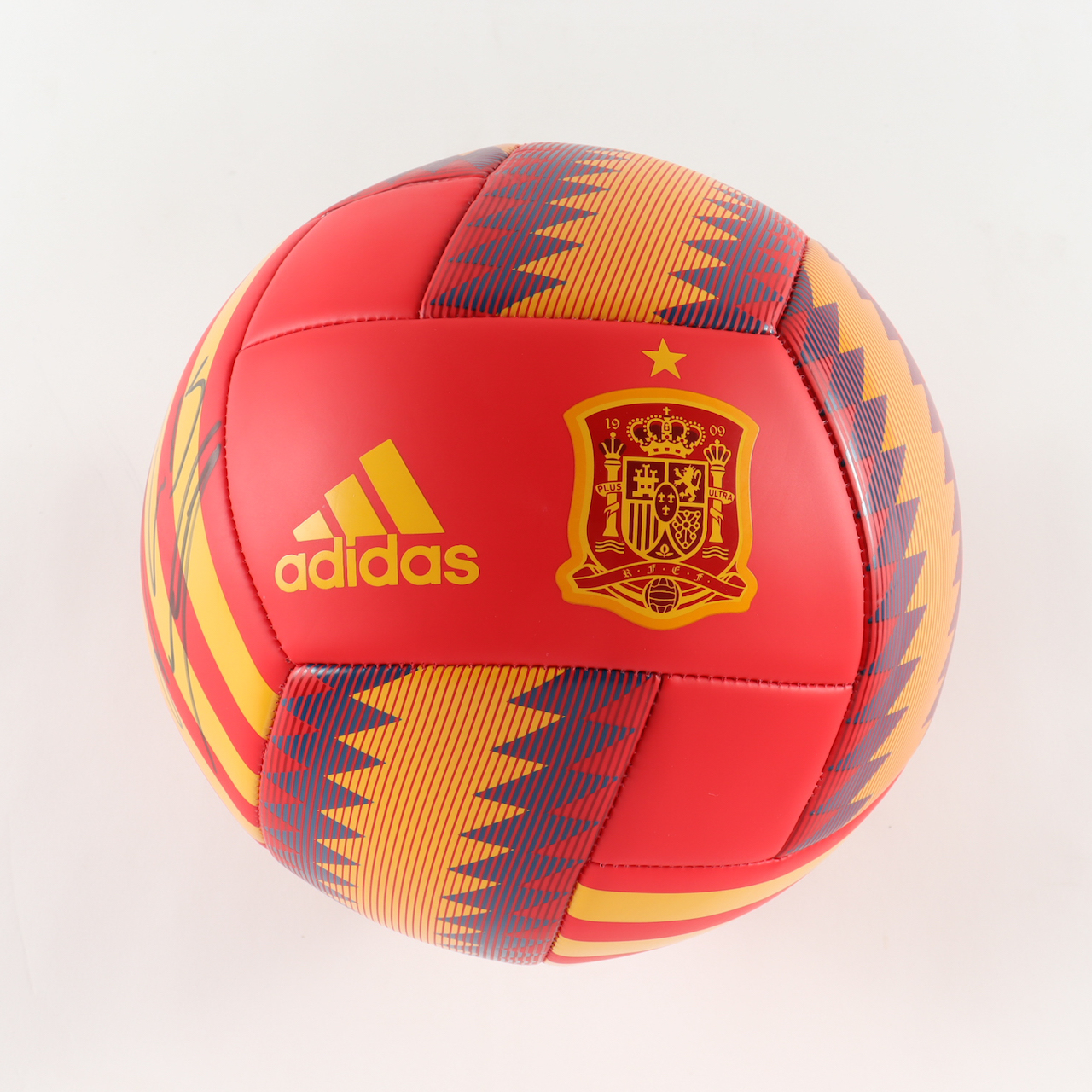 Sergio Ramos Signed Adidas Team Spain Logo Soccer Ball (Beckett) at PristineAuction.com Sergio Ramos Signed Adidas Team Spain Logo Soccer Ball (Beckett) at PristineAuction.com