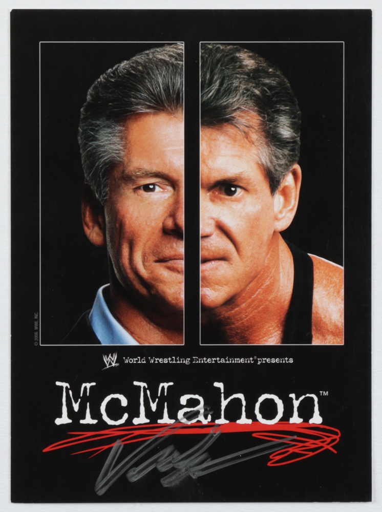 Vince McMahon Signed WWE 5.5x7.5 Photo (Beckett) at PristineAuction.com Vince McMahon Signed WWE 5.5x7.5 Photo (Beckett) at PristineAuction.com