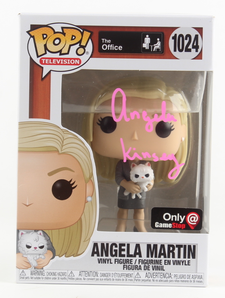 Angela Kinsey Signed "The Office" #1024 Angela Martin Funko Pop! Vinyl Figure (Beckett) at PristineAuction.com Angela Kinsey Signed "The Office" #1024 Angela Martin Funko Pop! Vinyl Figure (Beckett) at PristineAuction.com
