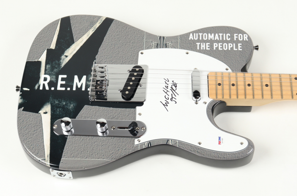 Complete Set (4) of R.E.M. Electric Guitars BandSigned by (4) with