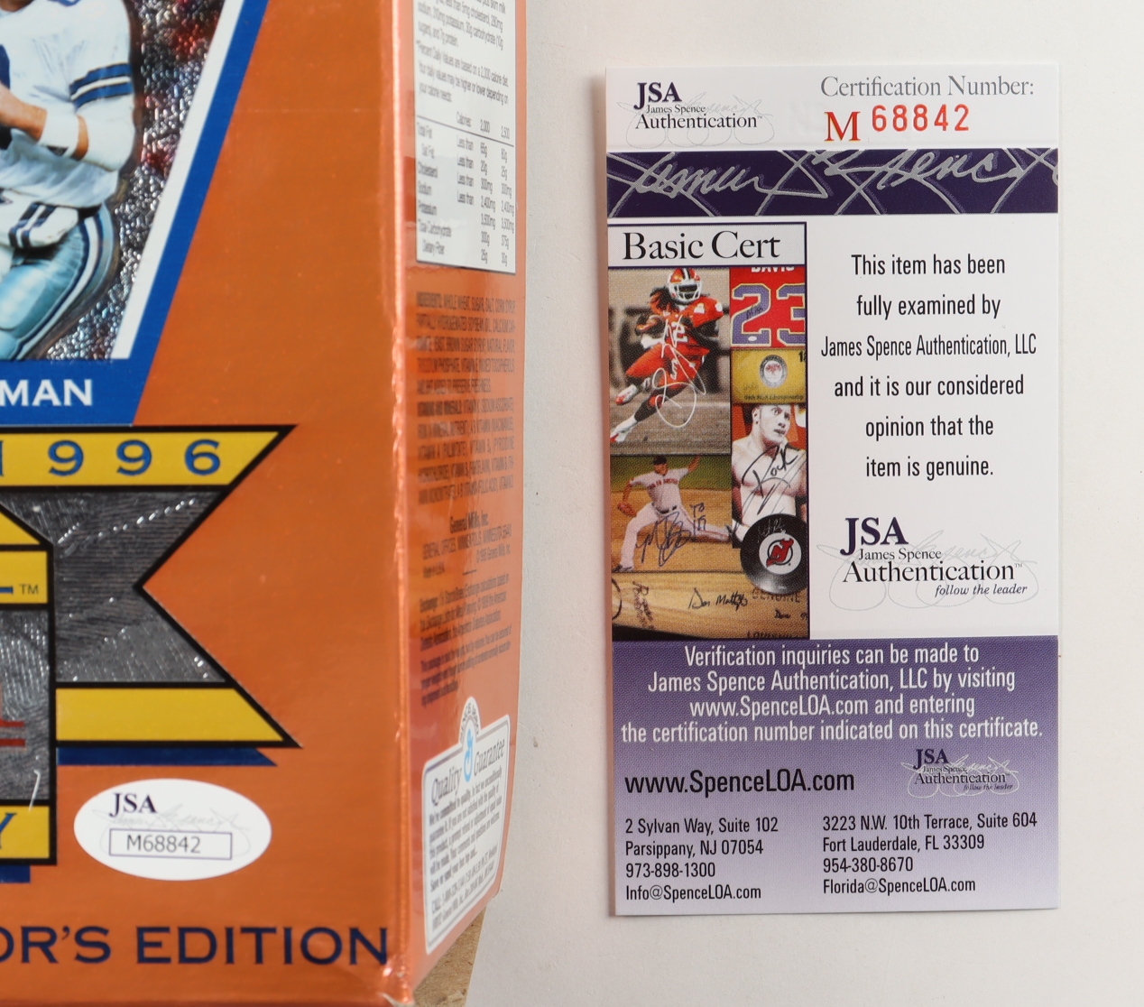 Terry Bradshaw Signed Wheaties Super Bowl 30th Anniversary Collector's Edition Cereal Box (JSA) at PristineAuction.com Terry Bradshaw Signed Wheaties Super Bowl 30th Anniversary Collector's Edition Cereal Box (JSA) at PristineAuction.com