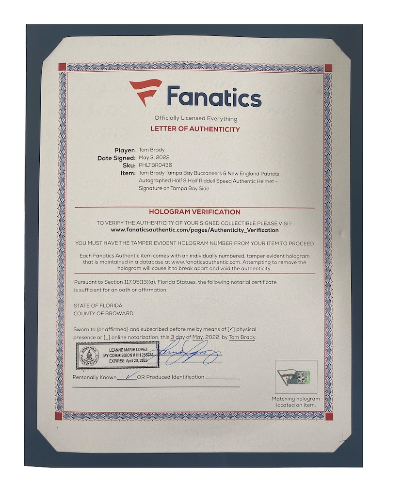 Tom Brady Signed Buccaneers / Patriots Full-Size Authentic On-Field Speed Helmet (Fanatics) at PristineAuction.com Tom Brady Signed Buccaneers / Patriots Full-Size Authentic On-Field Speed Helmet (Fanatics) at PristineAuction.com