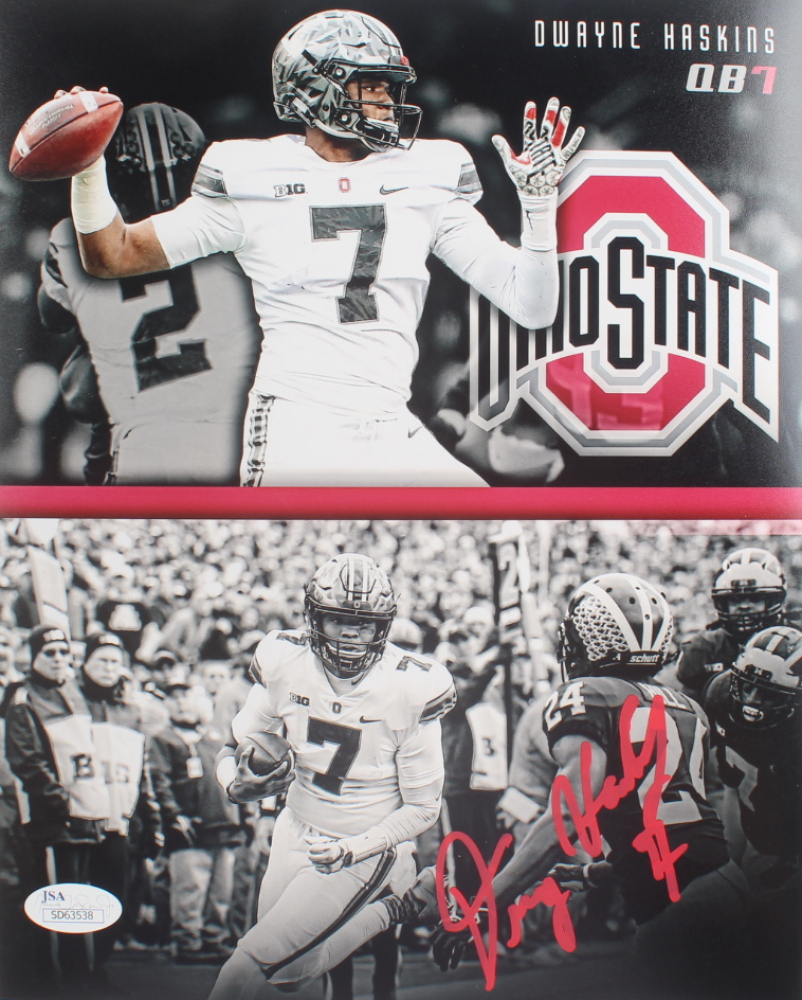 2020 Ohio State Buckeyes Dwayne Haskins Autographed 8x10 Photo — front