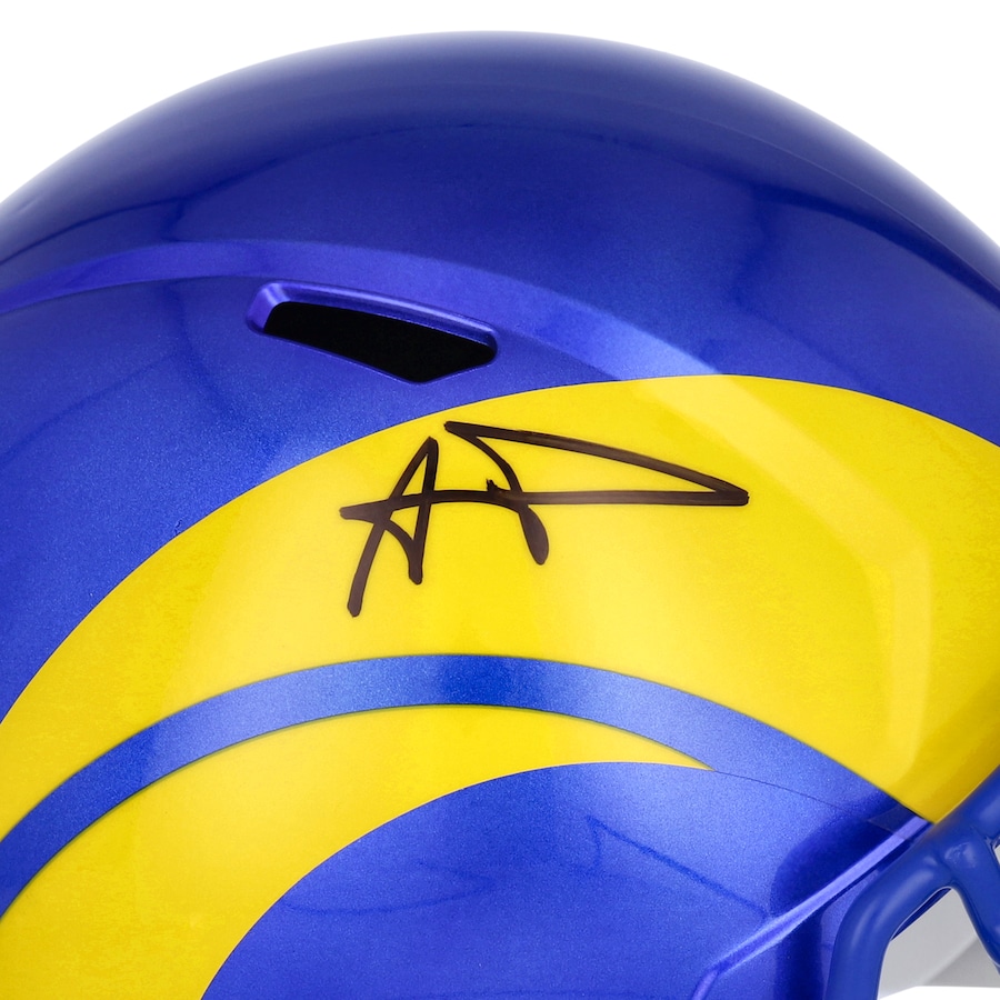 Aaron Donald Signed Rams Full-Size Speed Helmet (Fanatics) at PristineAuction.com Aaron Donald Signed Rams Full-Size Speed Helmet (Fanatics) at PristineAuction.com