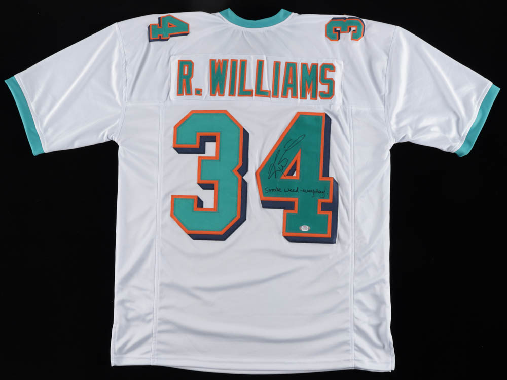 Ricky Williams Signed Jersey Inscribed "Smoke Weed Everyday!" (PSA) at PristineAuction.com Ricky Williams Signed Jersey Inscribed "Smoke Weed Everyday!" (PSA) at PristineAuction.com