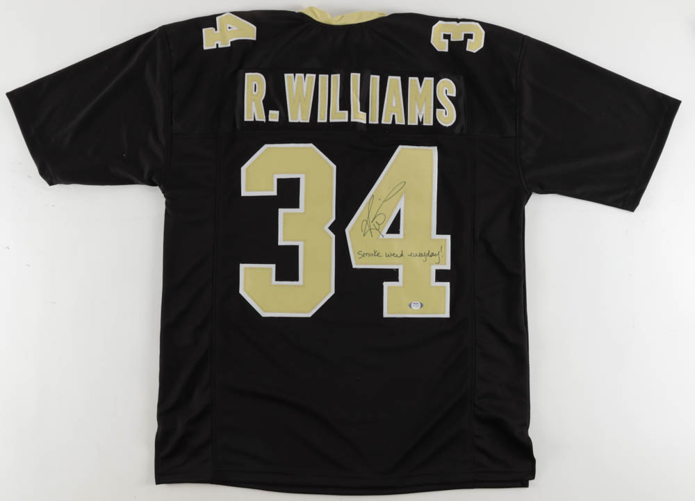 Ricky Williams Signed Jersey Inscribed "Smoke Weed Everyday!" (PSA) at PristineAuction.com Ricky Williams Signed Jersey Inscribed "Smoke Weed Everyday!" (PSA) at PristineAuction.com