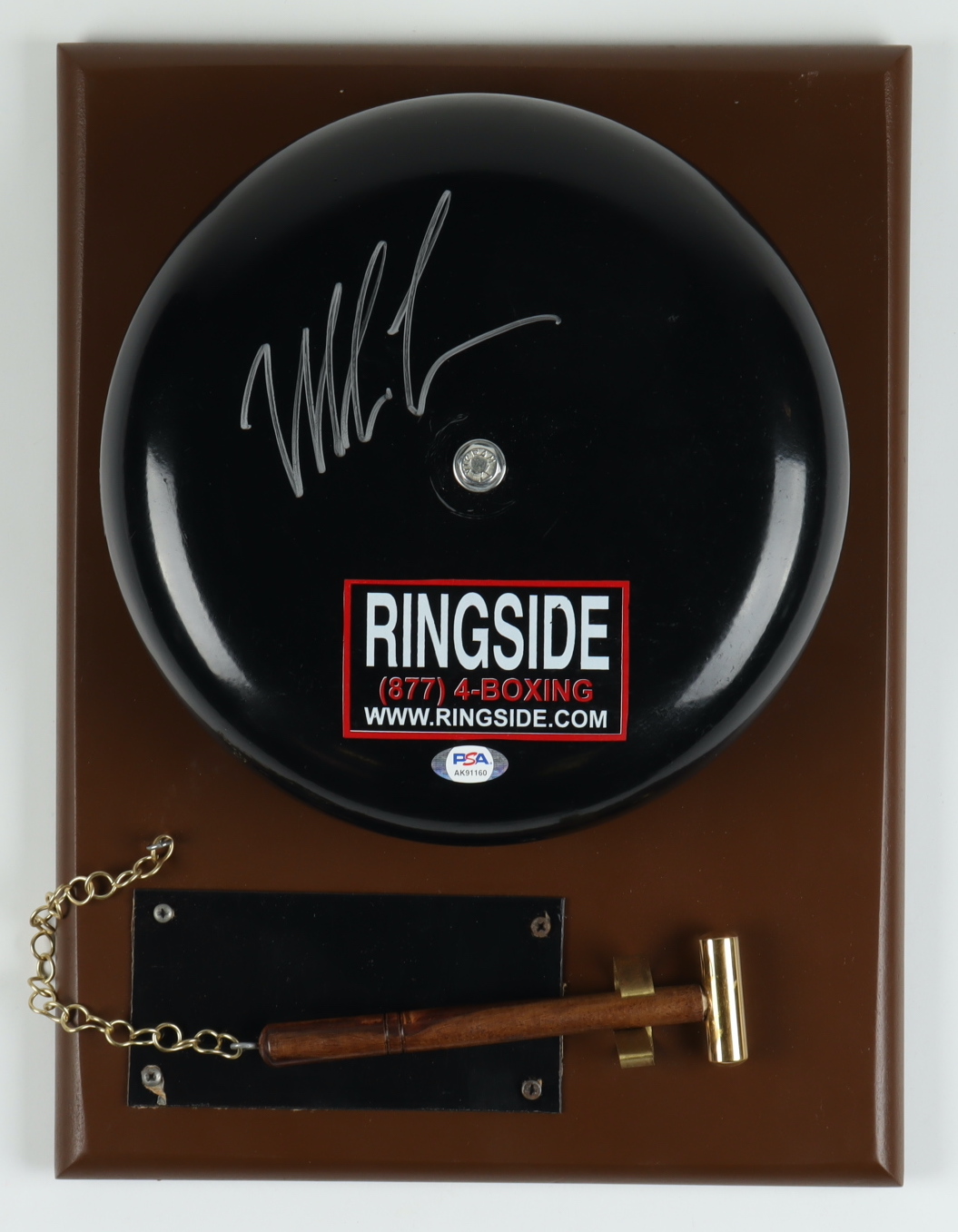 Mike Tyson Signed Authentic Ringside Boxing Bell (PSA & Tyson) at PristineAuction.com Mike Tyson Signed Authentic Ringside Boxing Bell (PSA & Tyson) at PristineAuction.com