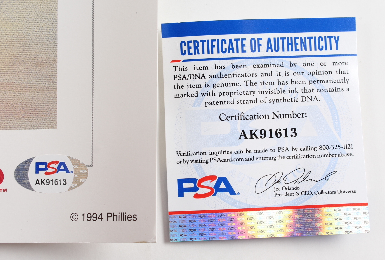 Steve Carlton & Dick Perez Signed LE Phillies 22x26 Print (PSA) at PristineAuction.com Steve Carlton & Dick Perez Signed LE Phillies 22x26 Print (PSA) at PristineAuction.com